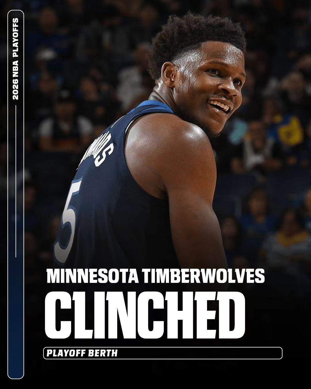 爱奇艺体育-锁定季后赛！森林狼最多领先31分大胜横扫步行者 多森姆24分